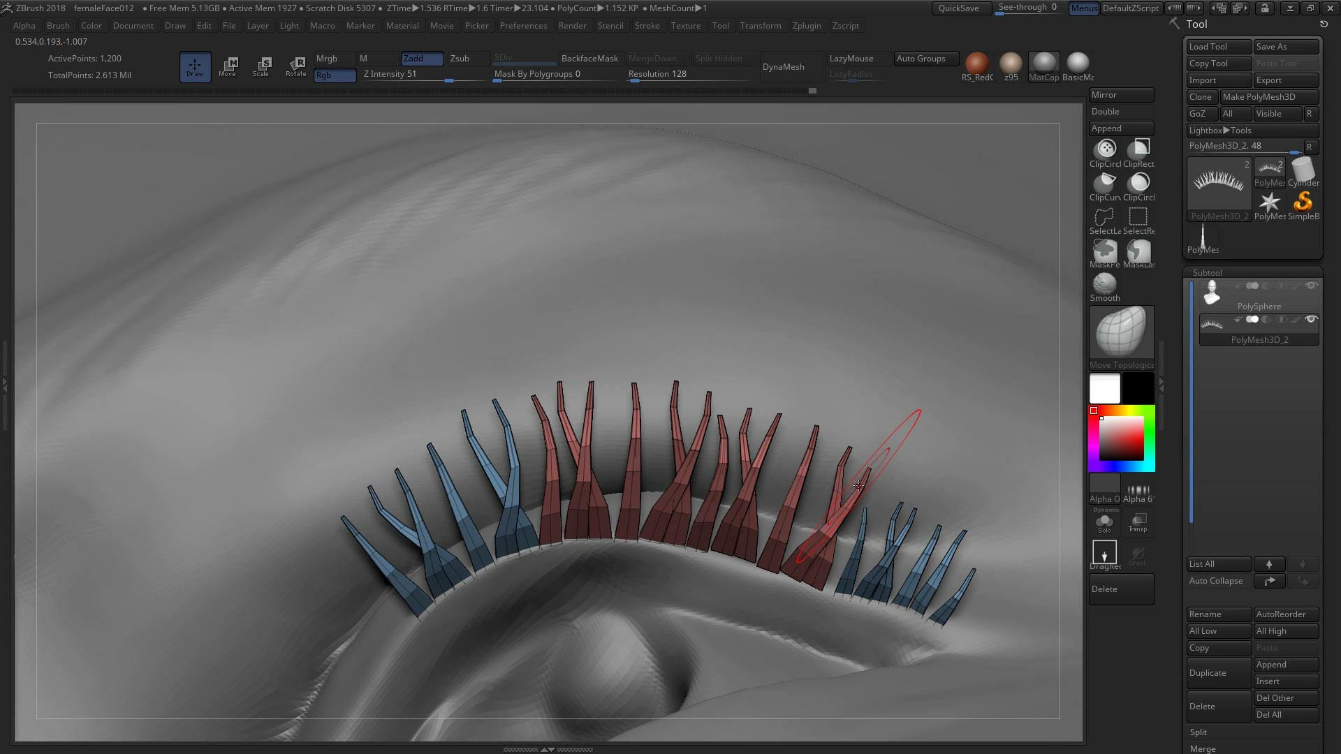 [国语] [FlippedNormal教程系列] 在Zbrush中雕刻逼真的女性面孔