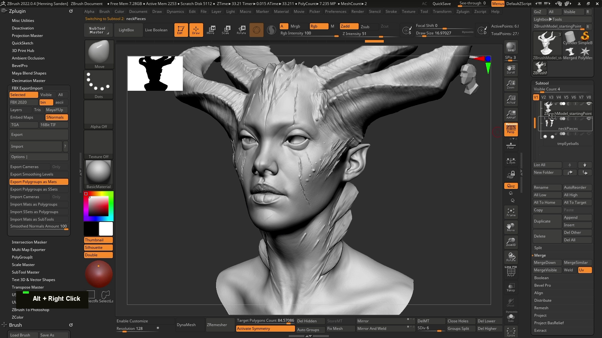[2022中文国语] Flipped Normals_Substance Painter 中的角色面部纹理