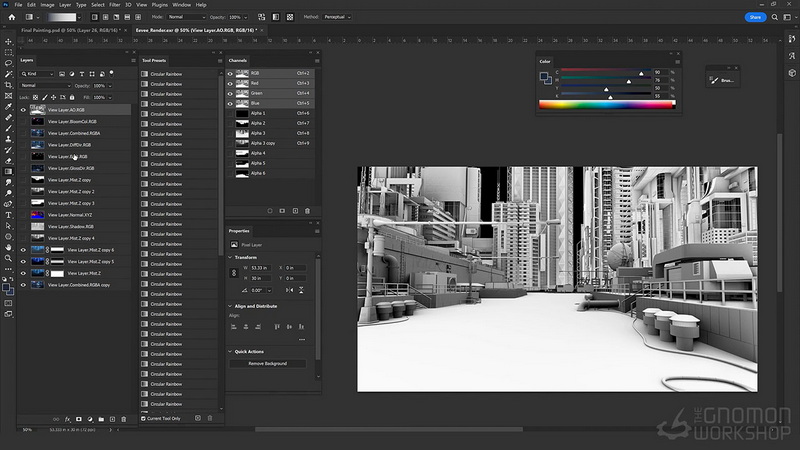 [国语]使用blender和photoshop设计动画背景