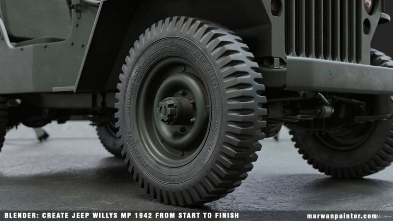 [国语-Mrawan_Hussain系列]blender从头到尾创建 Jeep Willys MB 1942