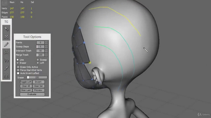 [国语]Maya,zbrush,Topogun初学者的游戏角色重新拓扑