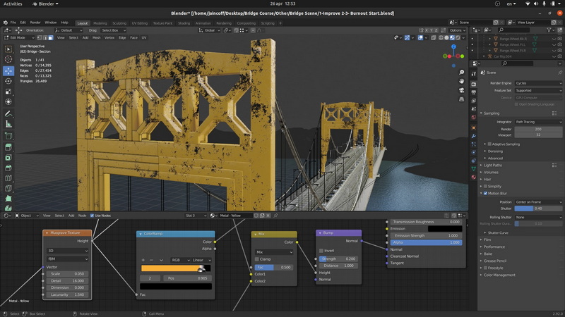 [国语]blender电影级汽车追逐短片动画实例教程