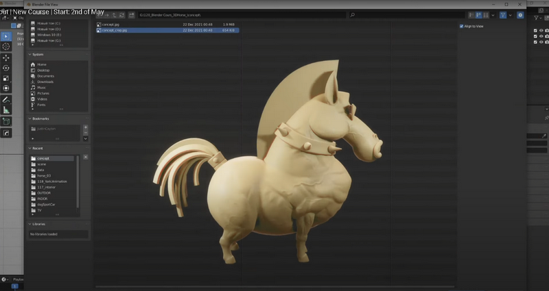 [国语-Motion Design School系列] blender野马全流程实例
