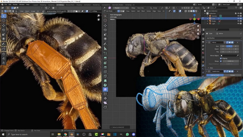 [国语] 2D照片转3D动画：Blender 3.0