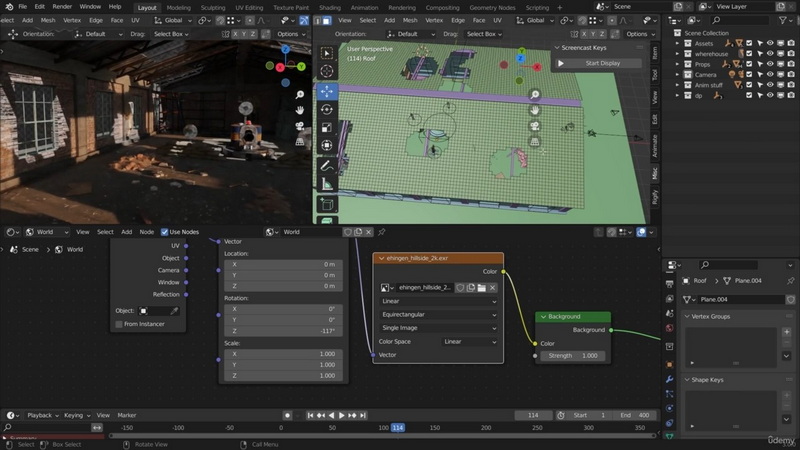 [国语]Blender机器人战斗场景实例教程：从建模到短动画