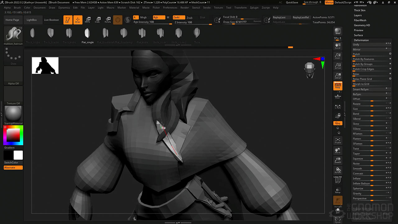 [国语]zbrush2022+ue5游戏风格化角色全流程