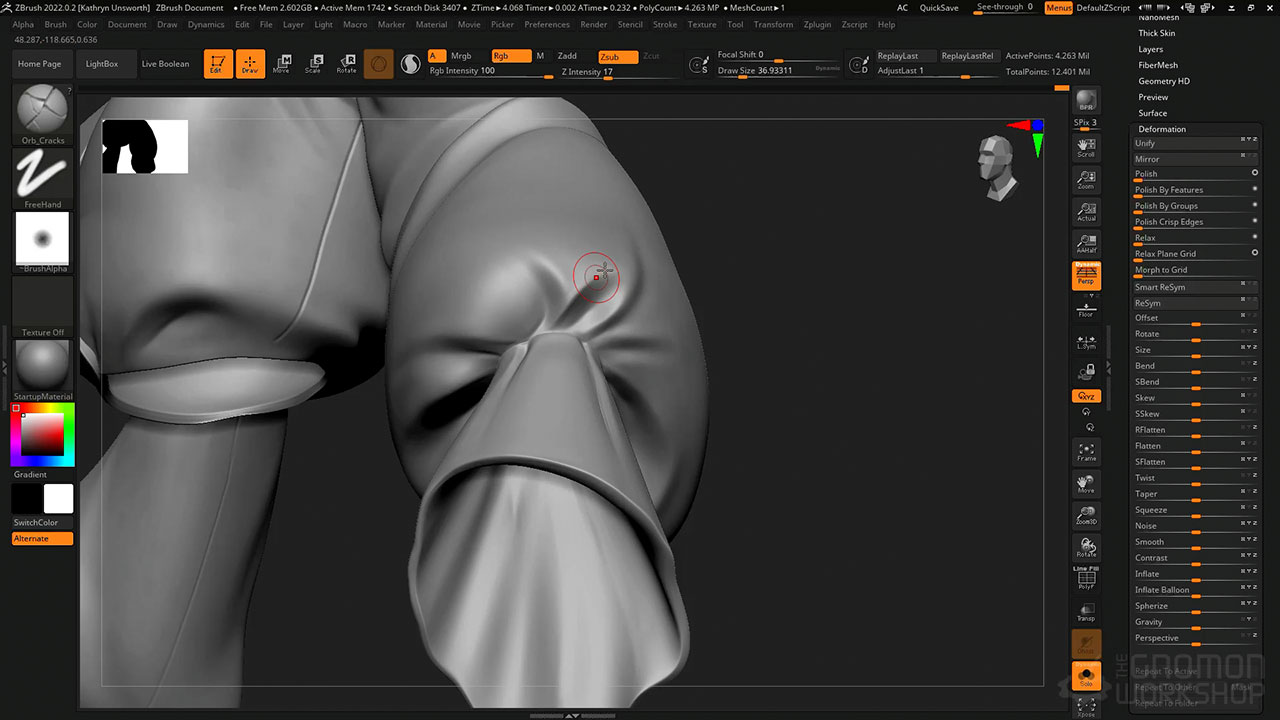 [国语]zbrush2022+ue5游戏风格化角色全流程