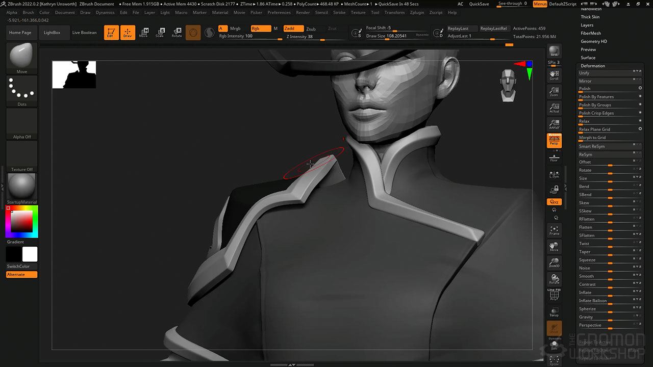 [国语]zbrush2022+ue5游戏风格化角色全流程