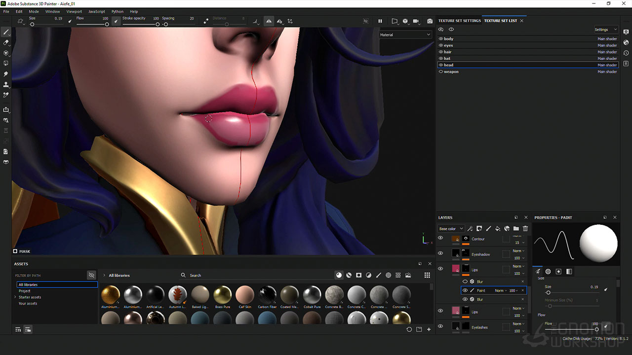 [国语]zbrush2022+ue5游戏风格化角色全流程