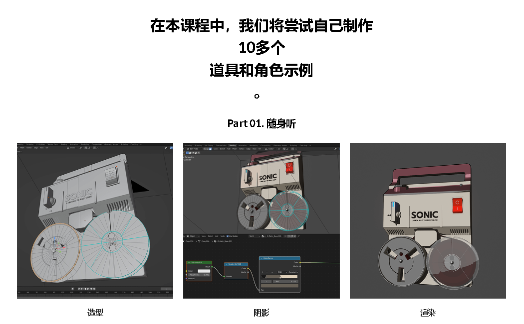 [中字-coloso经典]使用Blender3.1制作的卡通风格角色