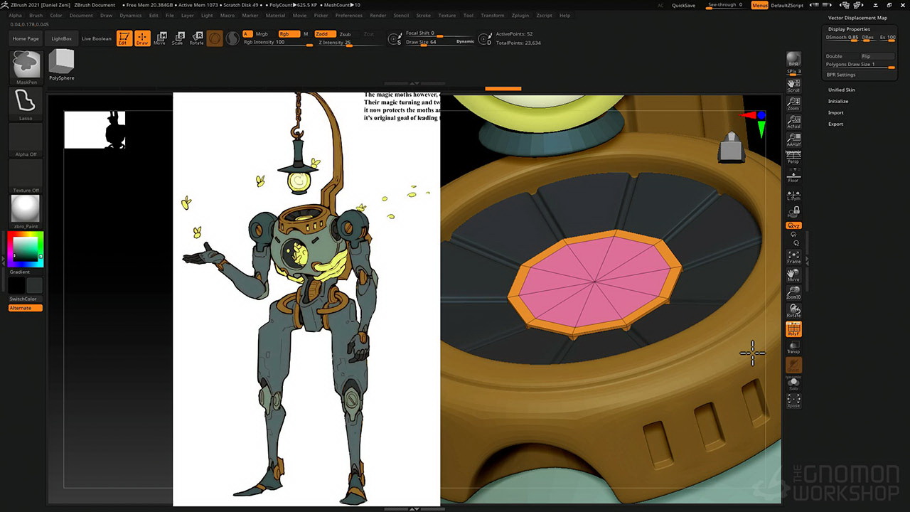 [国语-gnomon系列]Zbrush2021的Zmodeller雕刻教程