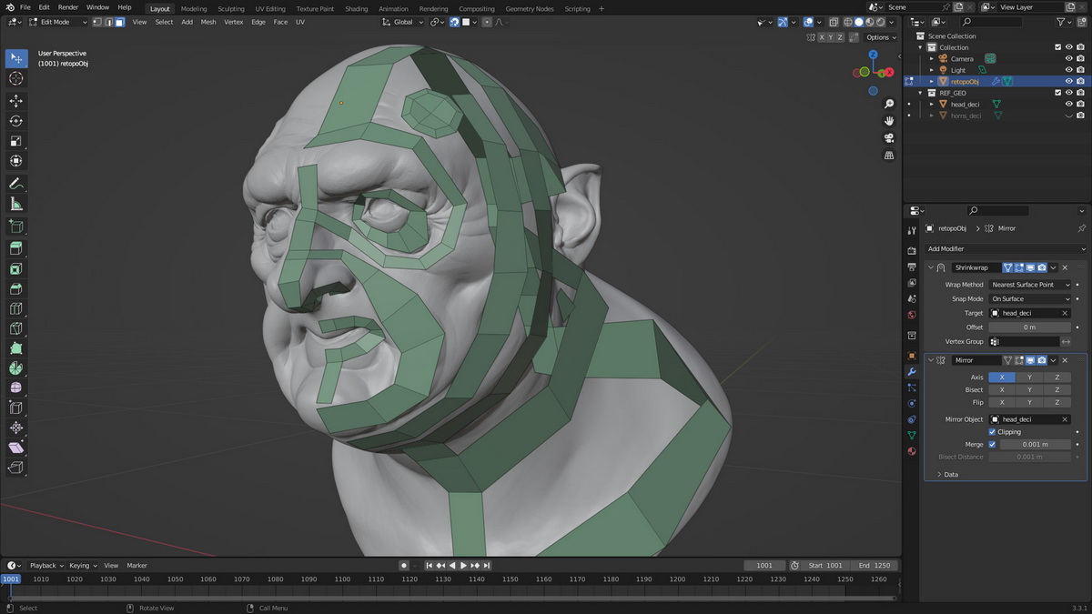 [国语-flipped_normals系列]zbrush2022+blender3.3写实人物肖像大师班