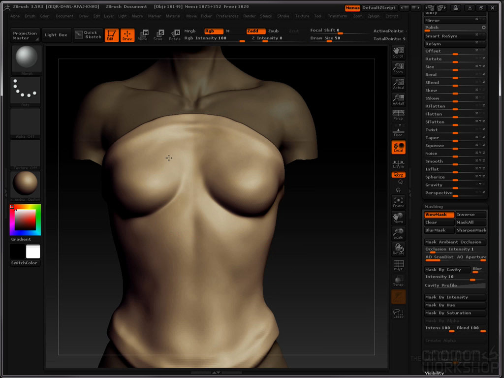 [国语-gnomon经典系列]zbrush写实角色雕刻