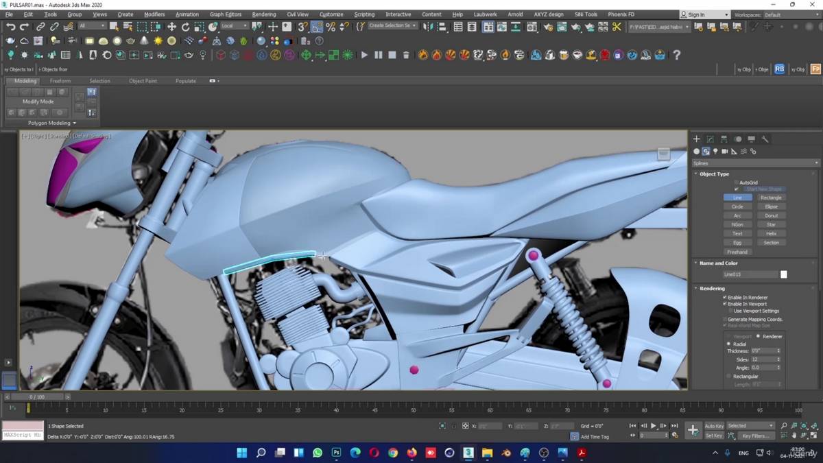 [国语]3dsmax2020硬表面建模大型实例教程_摩托车