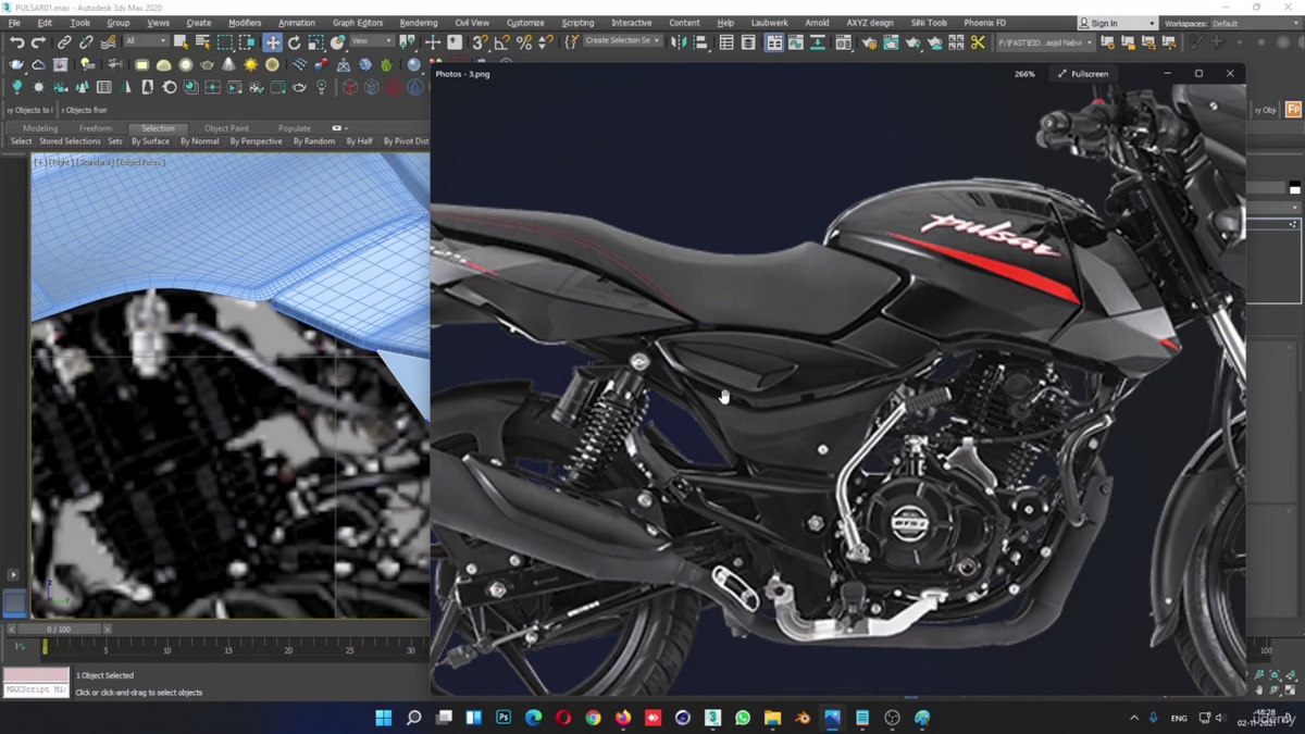 [国语]3dsmax2020硬表面建模大型实例教程_摩托车