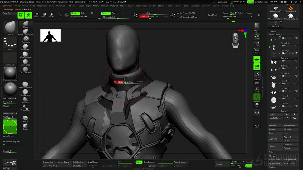 [国语-gnomon学院]使用ZBRUSH2021为棋盘游戏雕刻微缩模型