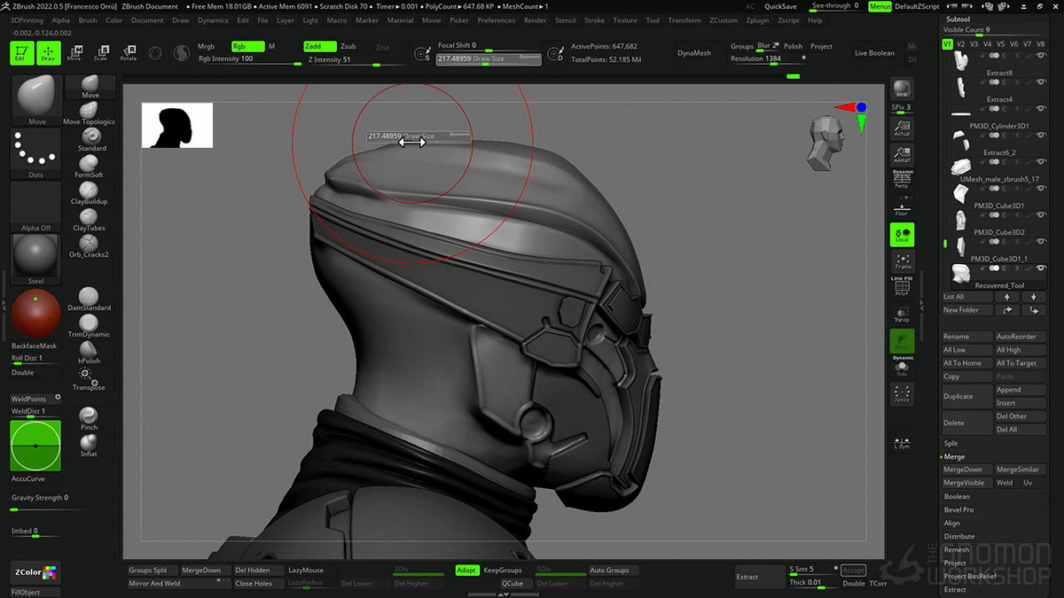 [国语-gnomon学院]使用ZBRUSH2021为棋盘游戏雕刻微缩模型