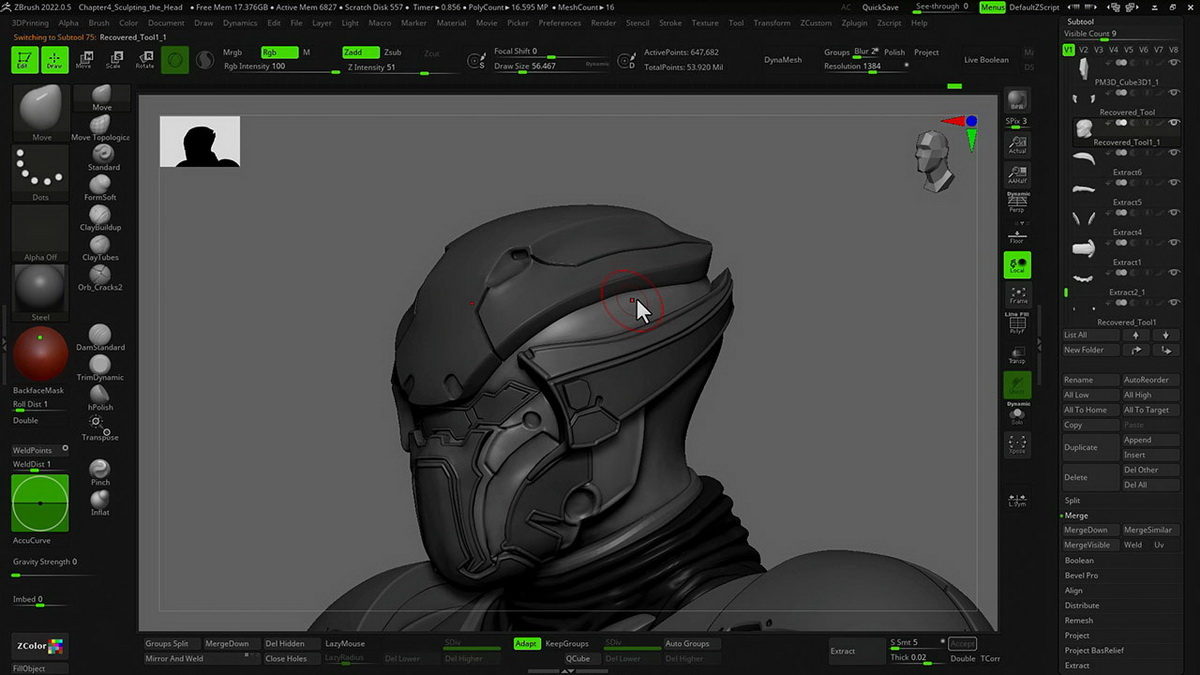 [国语-gnomon学院]使用ZBRUSH2021为棋盘游戏雕刻微缩模型