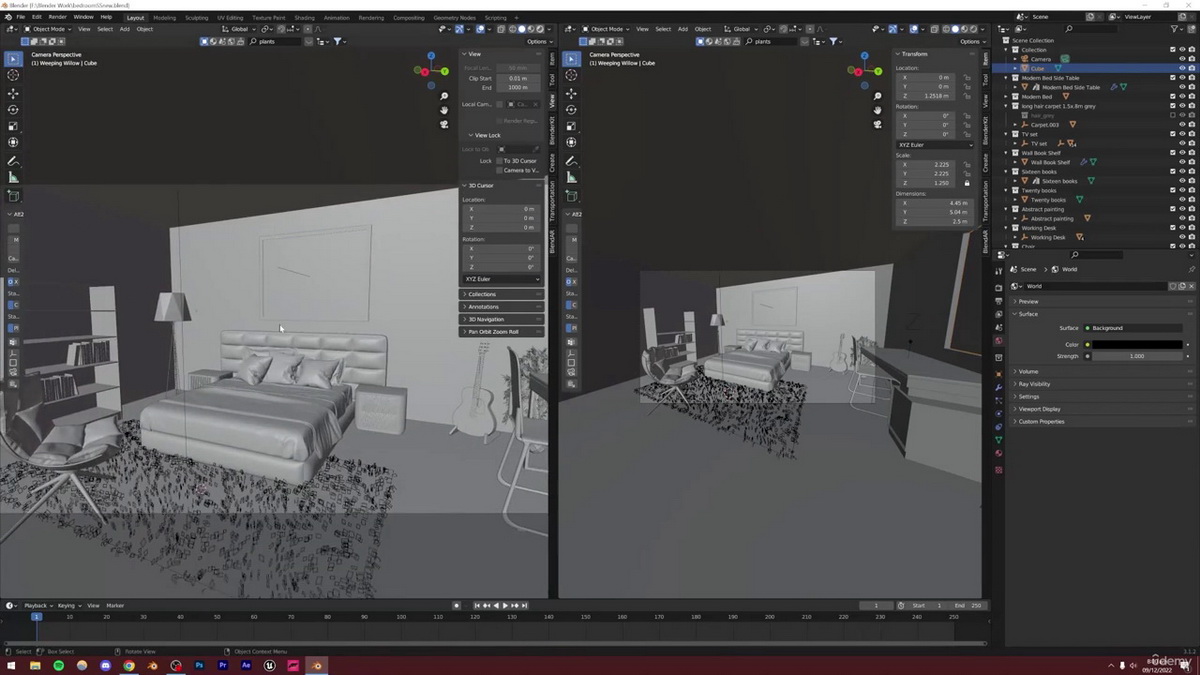 [国语-Udemy学院]Blender3建筑室内设计