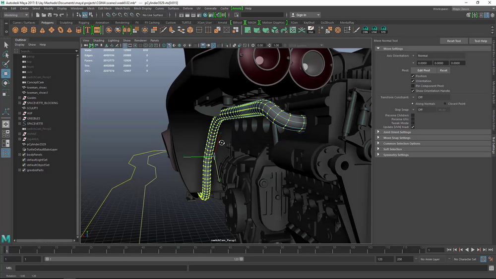 [国语-CGMA经典]maya2018电影硬表面建模技术