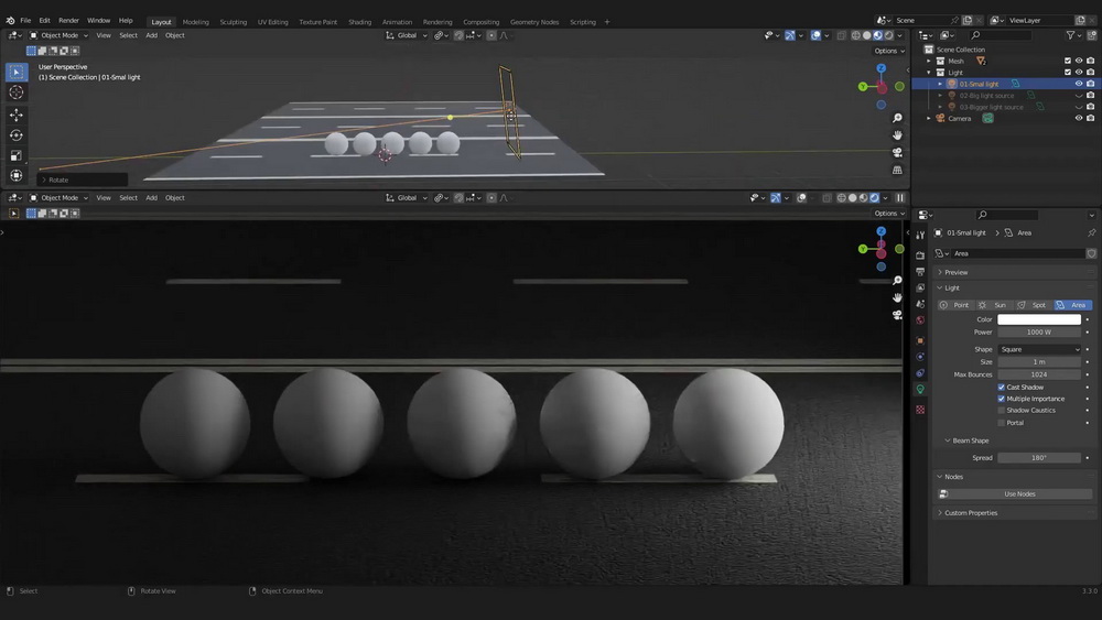 [国语-Udemy学院]Blender3.3中的纹理和电影照明