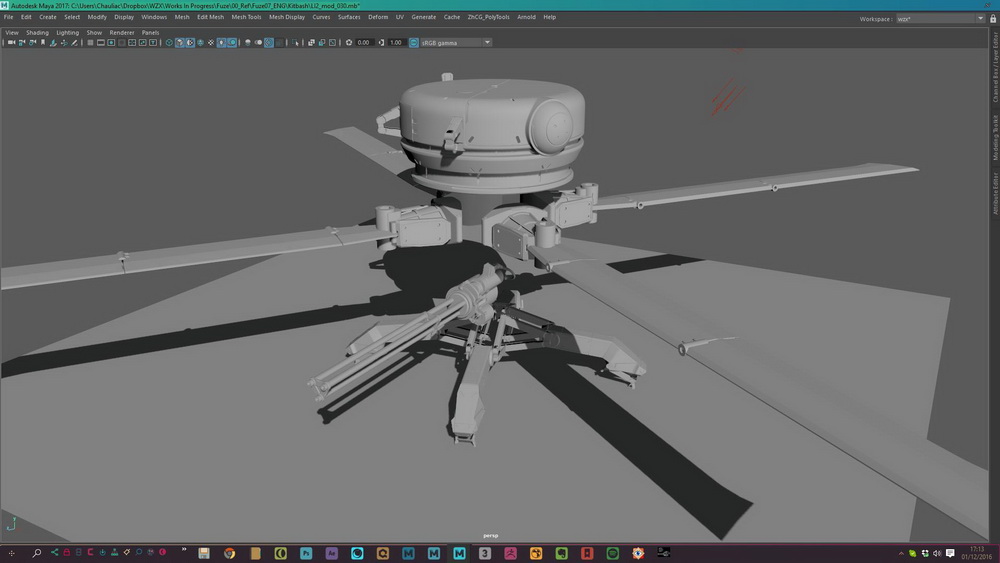 [国语-Romain_Chauliac经典]Fuze07第一部_ 使用 Maya2017的硬表面建模工作流程