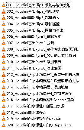 [INDIAN特效学院-国语]houdini在线培训课程合集[2023.10月更新]