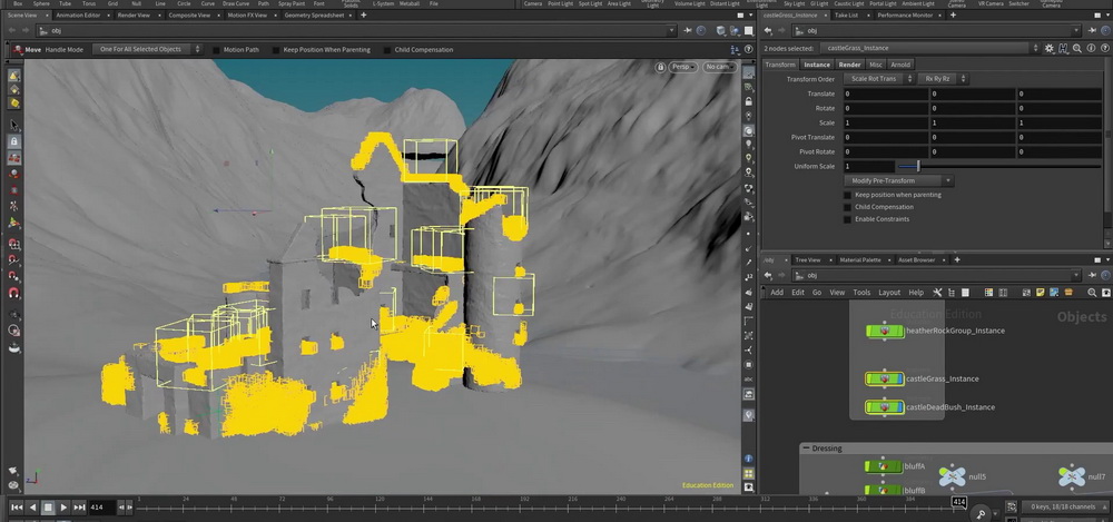 [国语-Rebelway系列]使用HOUDINI18创建逼真的大型景观