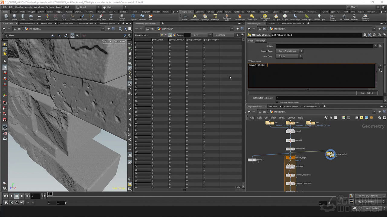 [国语-WOJTEK PIWOWARCZYK经典]HOUDINI18.5和ARNOLD的程序着色技术