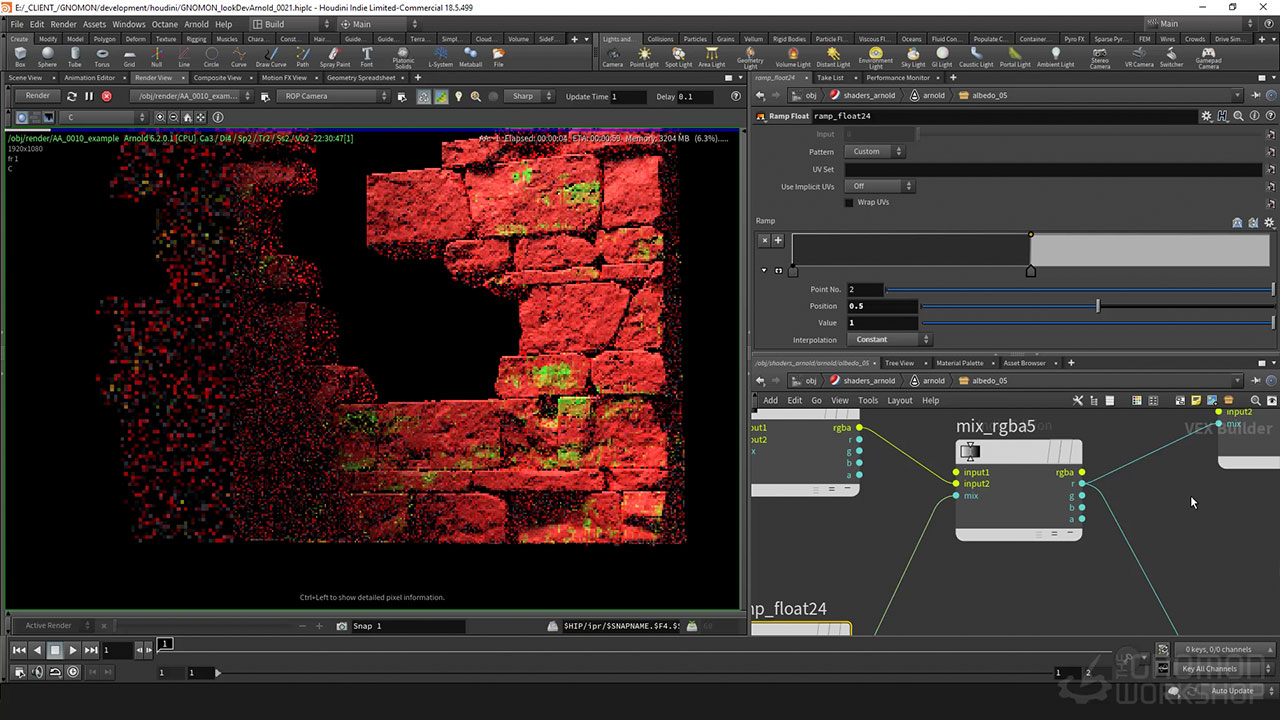 [国语-WOJTEK PIWOWARCZYK经典]HOUDINI18.5和ARNOLD的程序着色技术