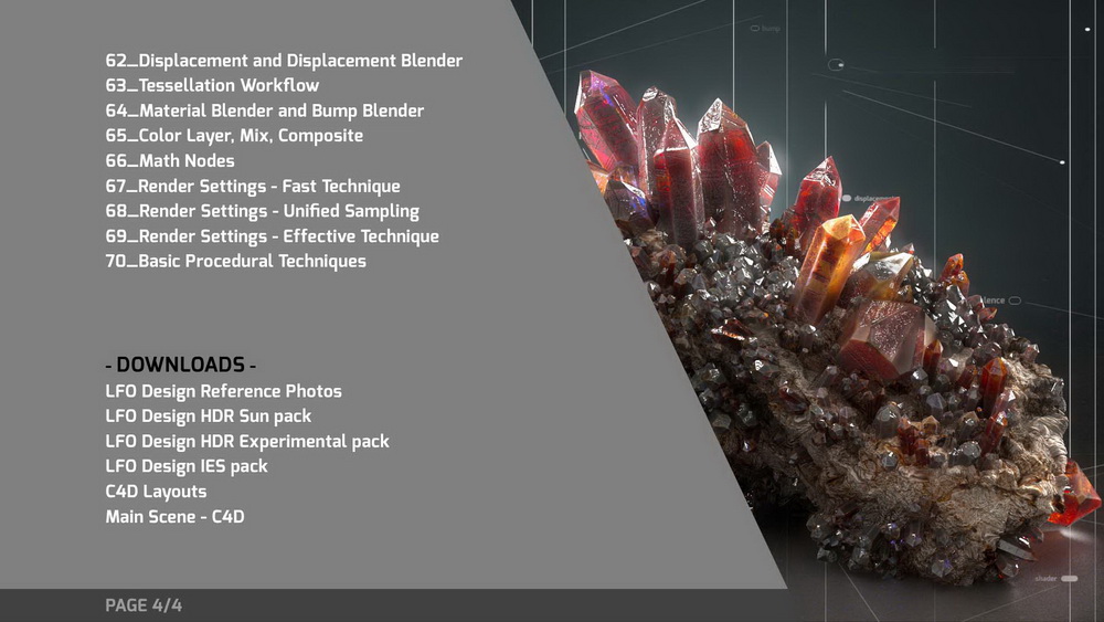 [国语-lfo_design经典]特效、运动图形、游戏的3D渲染 – 终极在线课程(cinema4d_r20 +redshift2.6 )