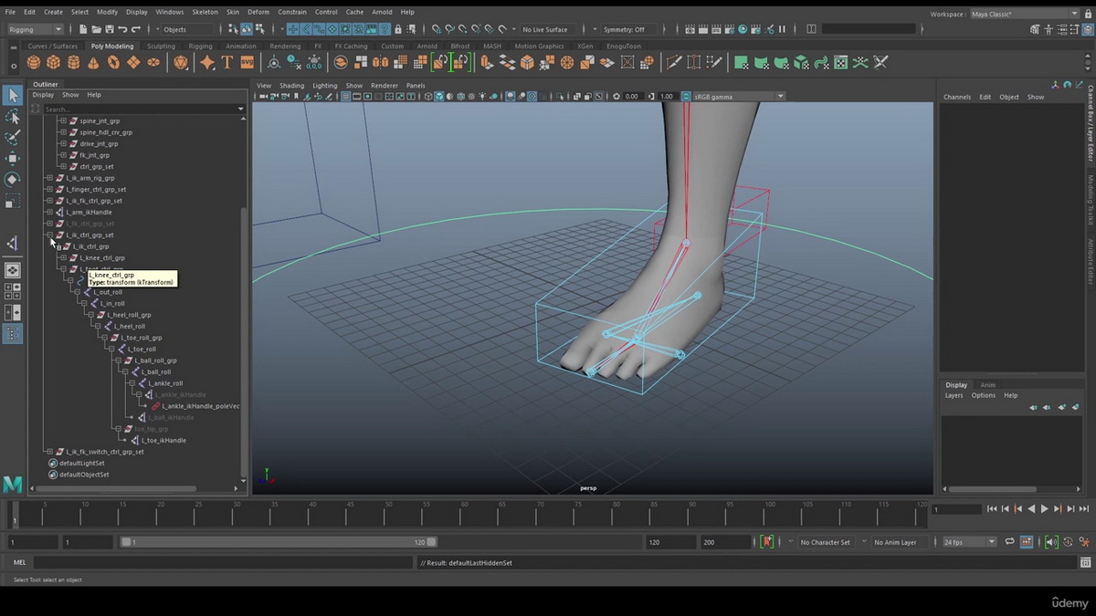 [国语-udemy学院]面向中级用户的Maya2023角色绑定速成课程