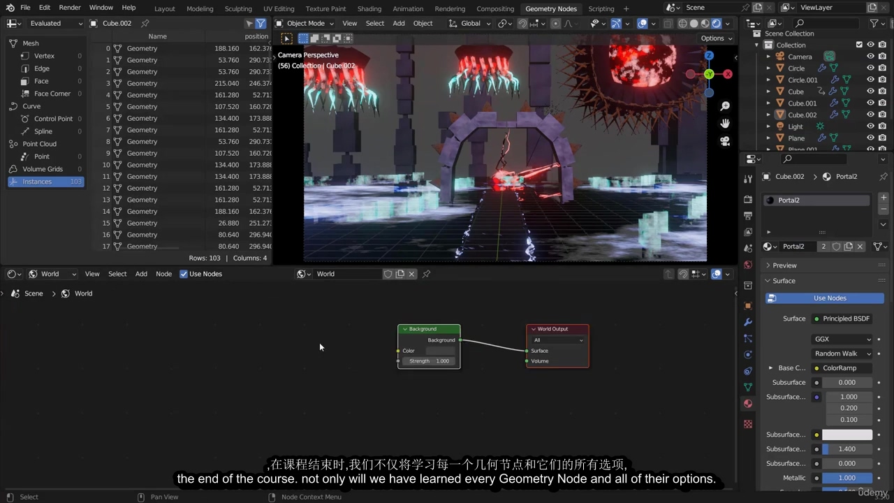 [Alex Cordebard系列][国语] Blender3.4全几何节点终极课程