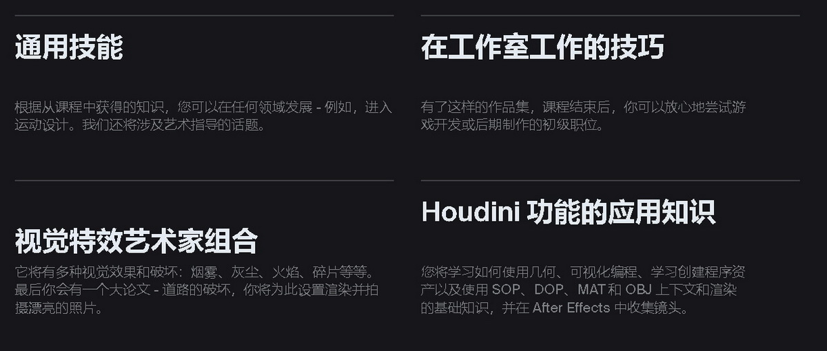 [中字-XYZscholl学院]houdini18在线培训课程2021