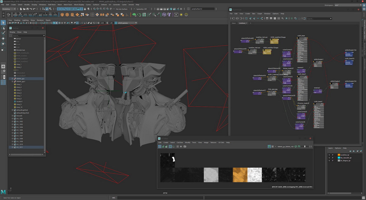 [Romain_Chauliac经典][中字][maya2017+substance]MM44机械硬表面建模及纹理