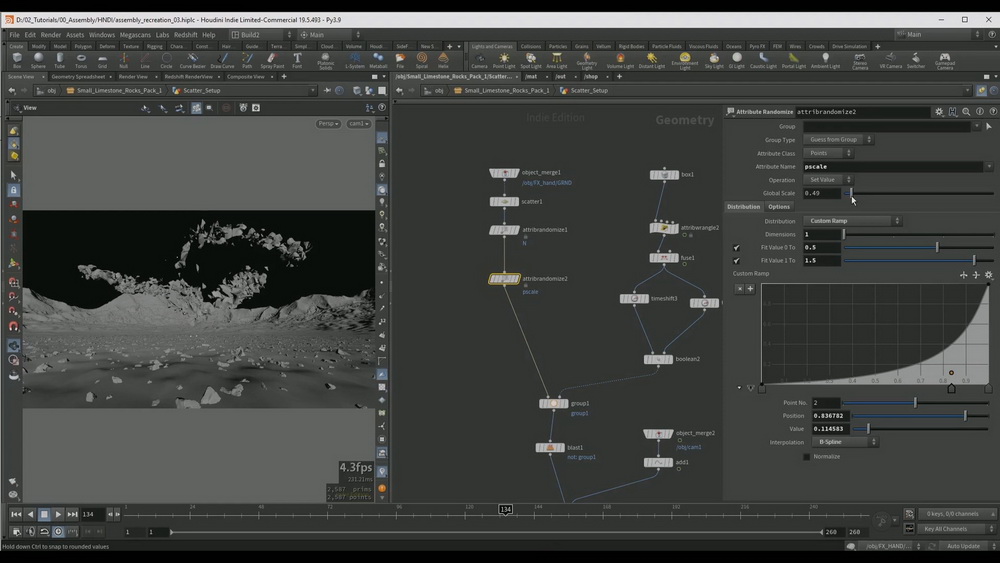 [Voxyde VFX学院-国语]Houdini19.5+ Nuke魔法石特效[更新]