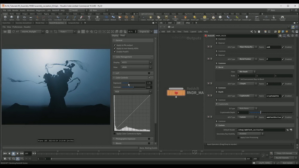 [Voxyde VFX学院-国语]Houdini19.5+ Nuke魔法石特效[更新]