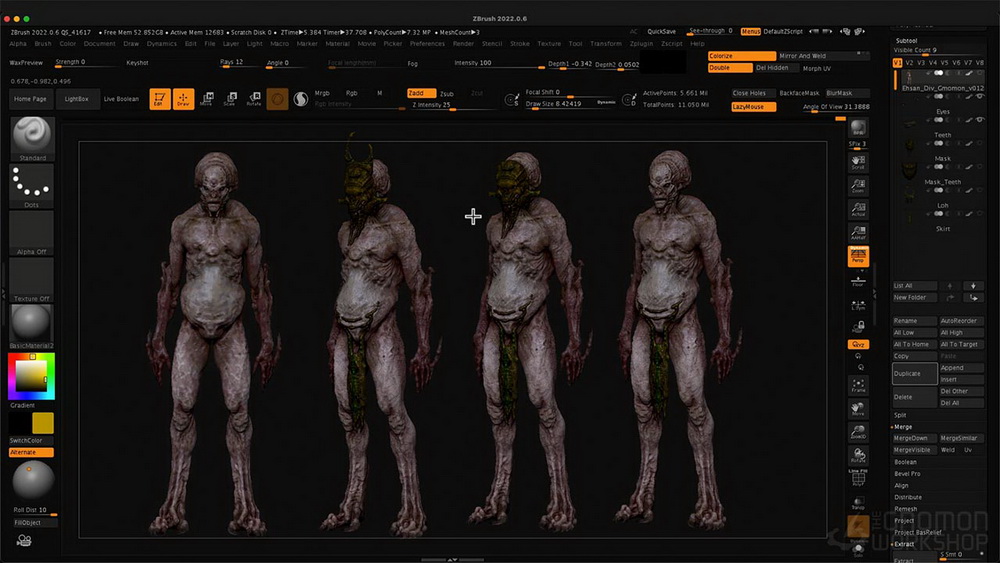 [gnomon学院-EHSAN BIGLOO系列][国语]zbrush2022电影专业角色设计