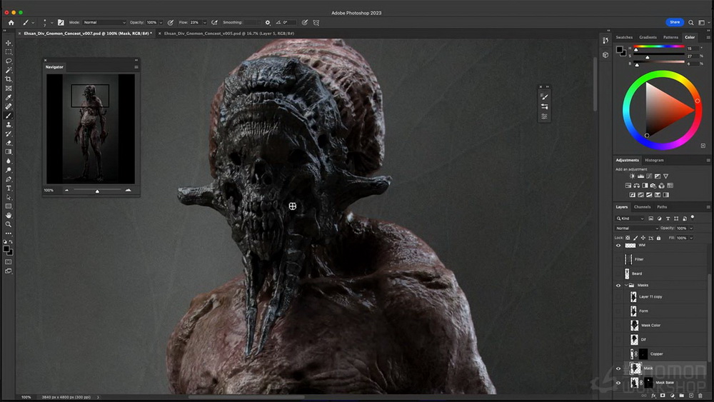 [gnomon学院-EHSAN BIGLOO系列][国语]zbrush2022电影专业角色设计