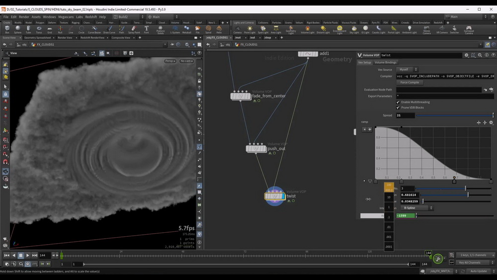 [voxyde vfx学院-国语]Houdini19.5魔法能量束