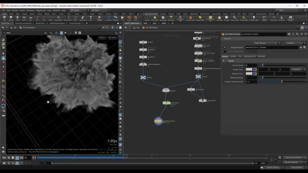 [voxyde vfx学院-国语]Houdini19.5魔法能量束