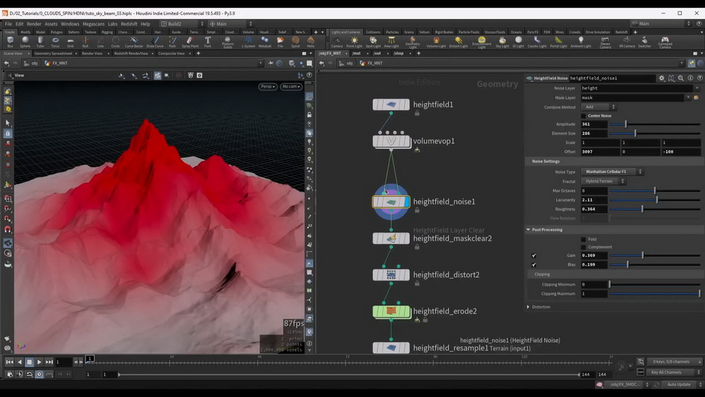 [voxyde vfx学院-国语]Houdini19.5魔法能量束