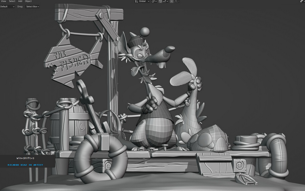 [Libel_Academy学院-国语]blender_THE FISHER角色创建