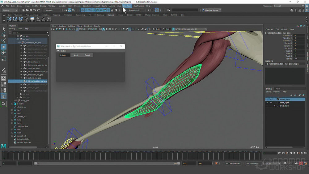 [gnomon学院-M.SHYAM-国语]maya+ZivaVFX肌肉特效系统-全两卷[更新]