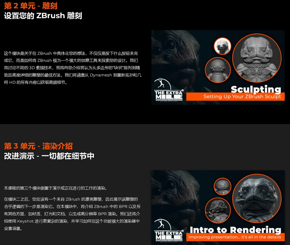 [国语]3d concept artist学院在线培训课程-ZBrush角色插画进阶篇2019[完整八模块]