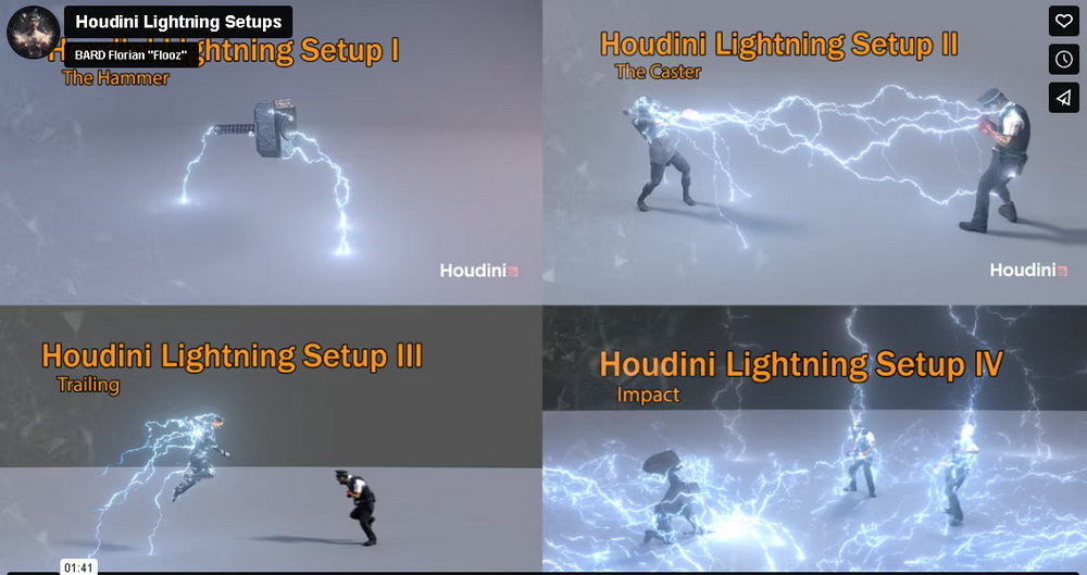 [Gumroad学院-BARD Florian-国语]Houdini19闪电设置合集