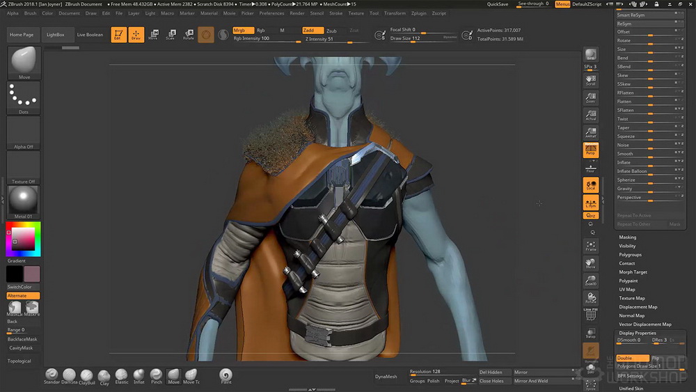 [IAN JOYNER系列-国语]zbrush2018如何制作一个有性格的生物