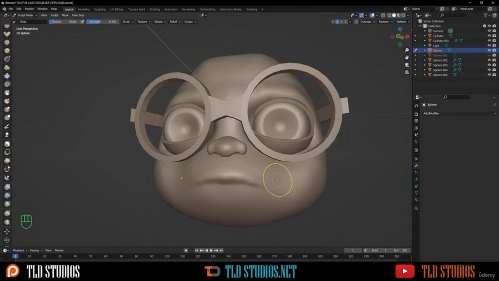 [udemy学院-Kendale Jones国语]Blender3.5动画角色设计