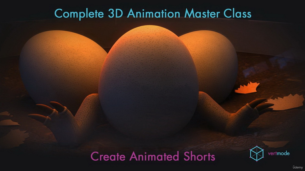 [udemy学院-Vertmode Official国语]maya2023动画大师班：制作动画短片