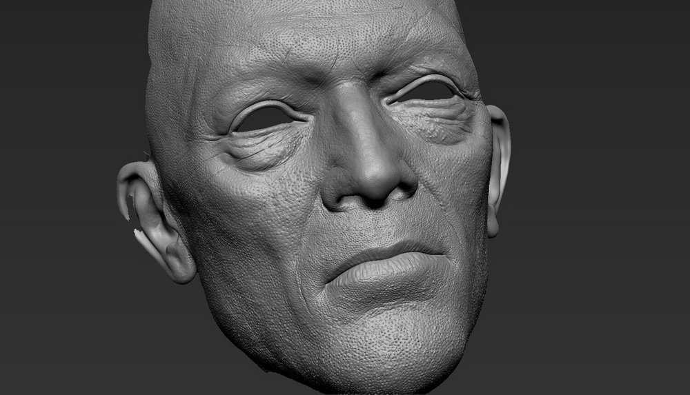 [S.Pahlevani-无声]zbrush2020+maya写实Vincent Cassel肖像教程